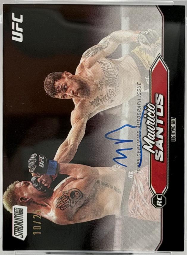 Mauricio Ruffy 2025 Topps Stadium Club UFC Base Autographs #BCA-MRY Black