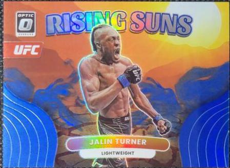 Jalin Turner 2023 Panini Donruss Optic UFC Rising Suns #21 Blue