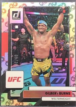 Gilbert Burns 2023 Panini Donruss UFC Base #22 30th Anniversary