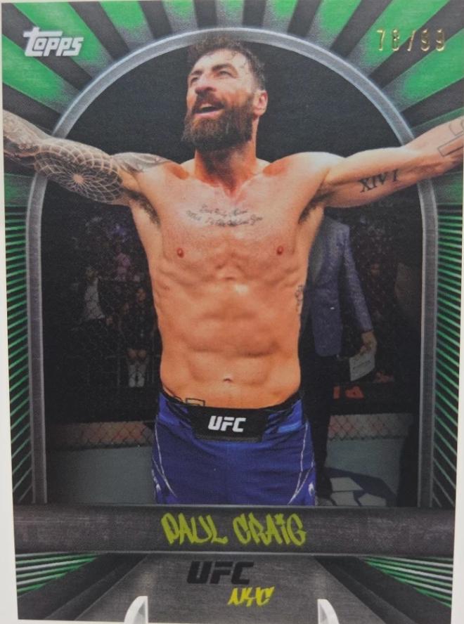 Paul Craig 2024 Topps UFC NYC Base #6 Green