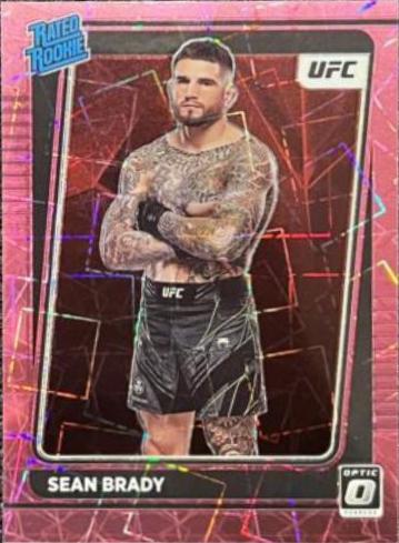 Sean Brady 2022 Panini Donruss Optic UFC Base #118 Pink Velocity