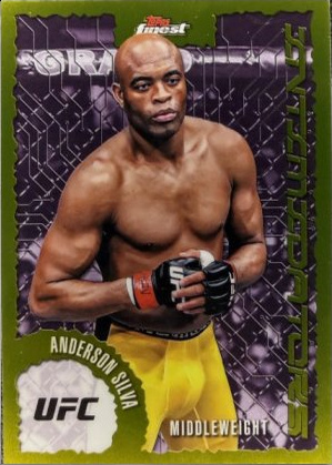 Anderson Silva 2025 Topps Finest UFC Intimidators #IT-11 Superfractor