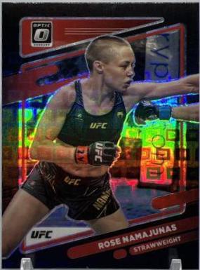 Rose Namajunas 2022 Panini Donruss Optic UFC Base #90 Black Pandora