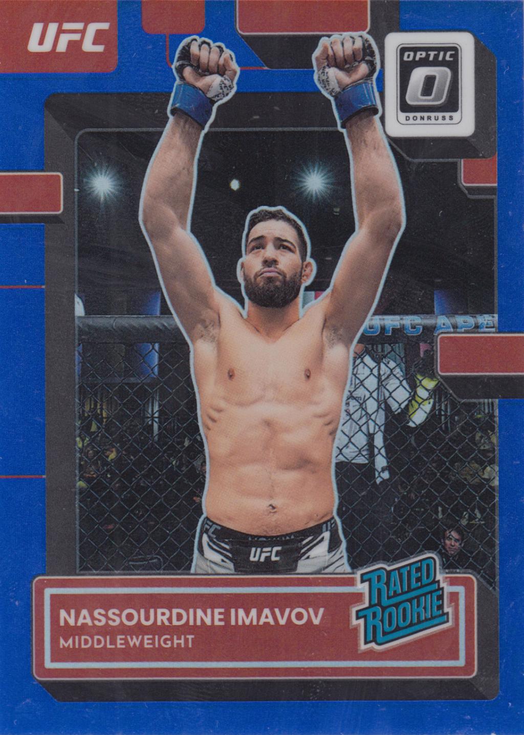 Nassourdine Imavov 2023 Panini Donruss Optic UFC Base #103 Blue