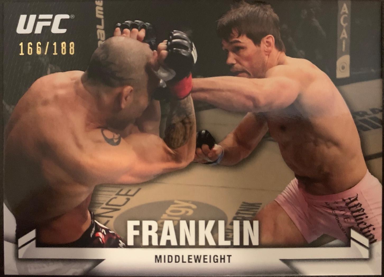 Rich Franklin 2013 Topps UFC Knockout Base #114 Gold