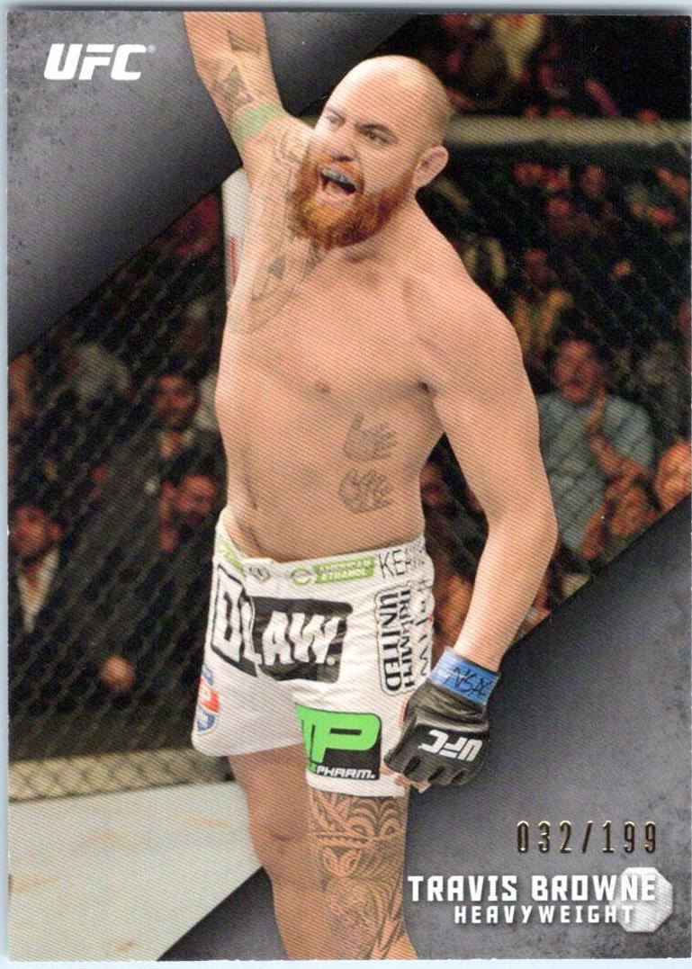 Travis Browne 2015 Topps UFC Knockout Base #11 Gold