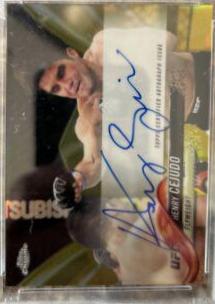 Henry Cejudo 2018 Topps Chrome UFC Fighter Autographs #FA-HC Gold