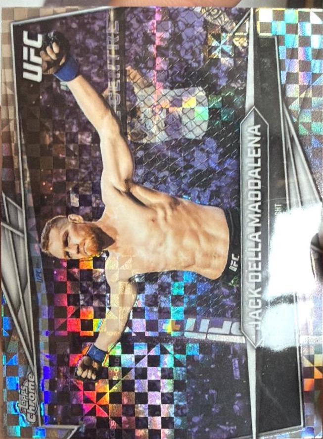 Jack Della Maddalena 2026 Topps Chrome UFC Base #75 X-fractor
