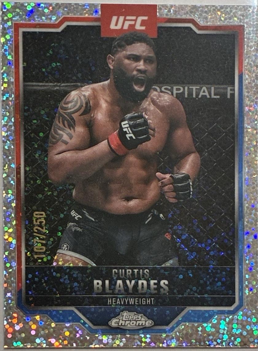 Curtis Blaydes 2025 Topps Chrome UFC Base #31 Speckle Refractor