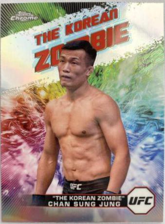 Chan Sung Jung 2024 Topps Chrome UFC Base #41 Refractor
