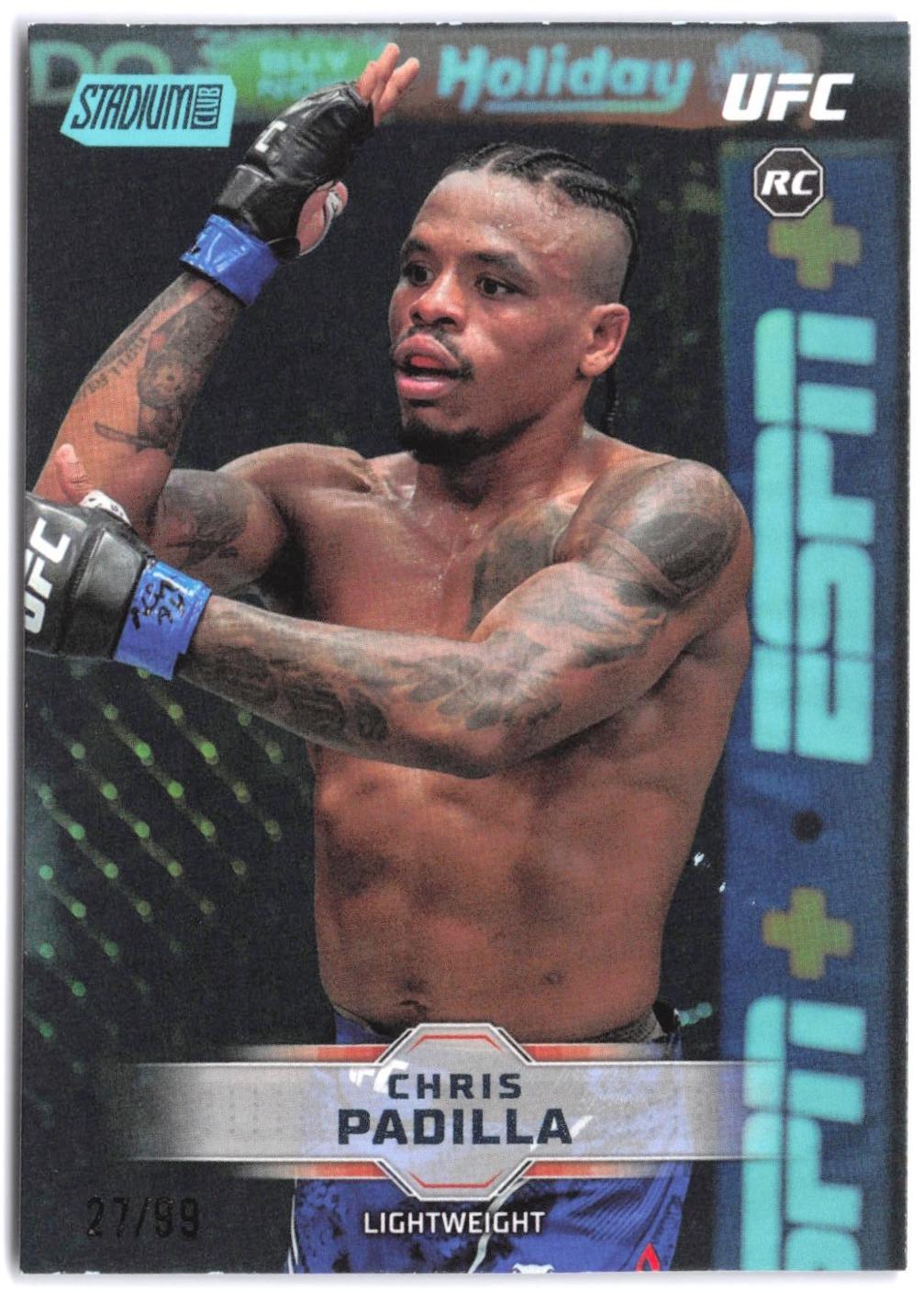 Chris Padilla 2026 Topps Stadium Club UFC Base #188 Turquoise