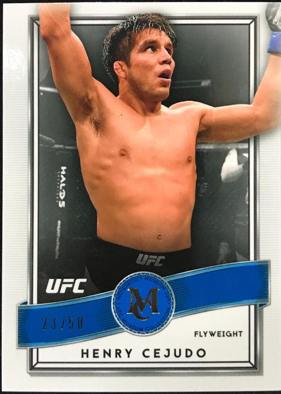 Henry Cejudo 2016 Topps UFC Museum Collection Base #36 Sapphire
