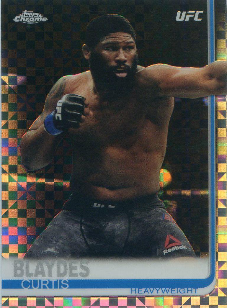 Curtis Blaydes 2019 Topps Chrome UFC Base #96 Xfractor