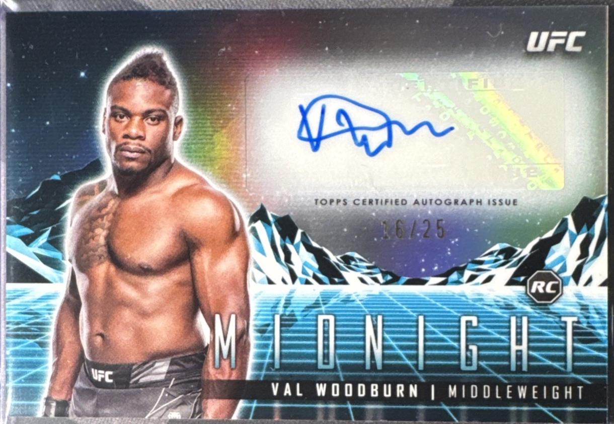 Val Woodburn 2024 Topps Midnight UFC Horizon Signatures #HS-VWN Moonrise