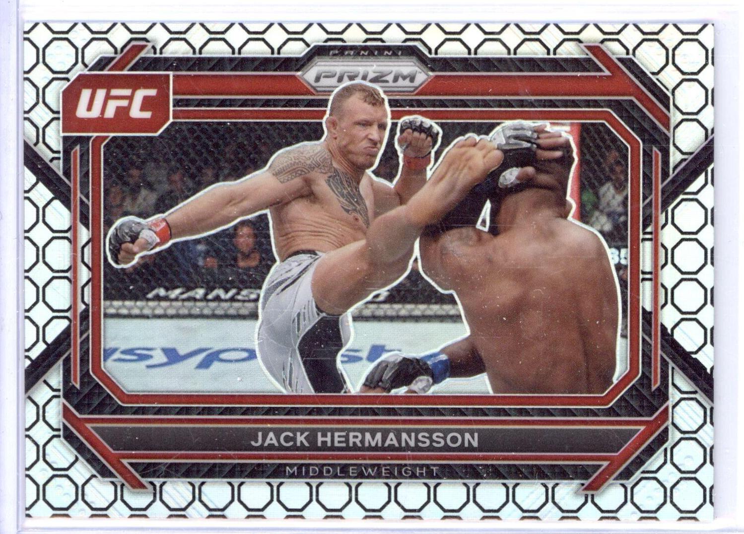 Jack Hermansson 2023 Panini Prizm UFC Base #92 Octagon