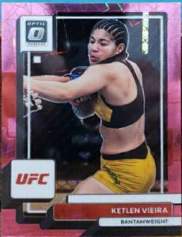 Ketlen Vieira 2023 Panini Donruss Optic UFC Base #42 Pink Velocity