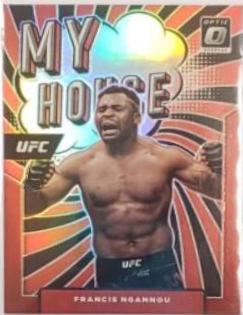 Francis Ngannou 2022 Panini Donruss Optic UFC My House #4 Red