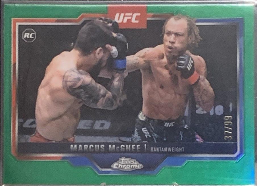 Marcus McGhee 2025 Topps Chrome UFC Base #121 Green Refractor