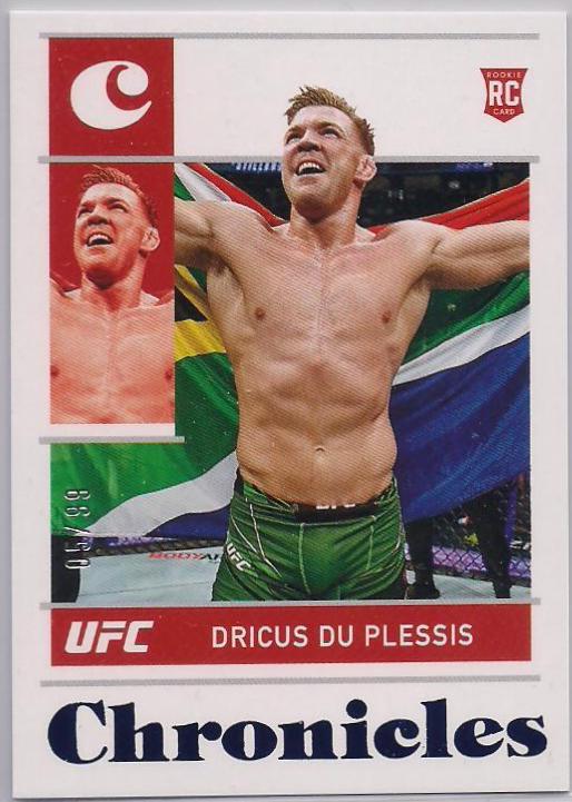 Dricus Du Plessis 2022 Panini Chronicles UFC Base Chronicles #79 Blue