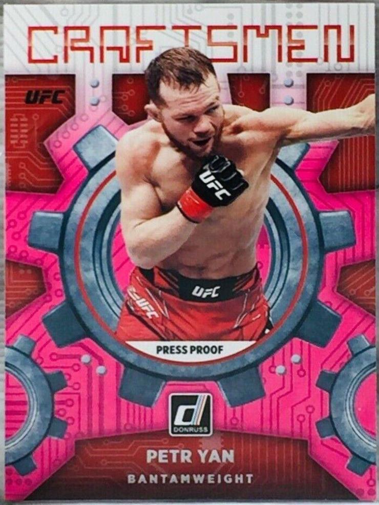 Petr Yan 2022 Panini Donruss UFC Craftsmen #8 Press Proof