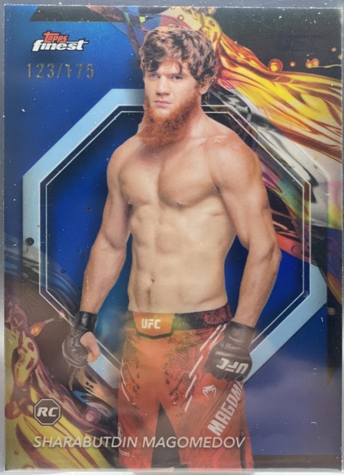 Shara Magomedov 2024 Topps Finest UFC Base Uncommon #152 Blue Refractor