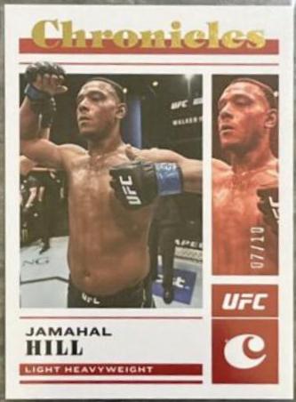 Jamahal Hill 2023 Panini Chronicles UFC Base Chronicles #60 Gold
