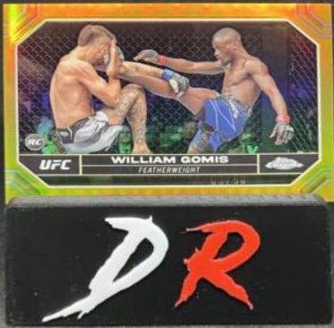 William Gomis 2024 Topps Chrome UFC Base #199 Gold Refractor