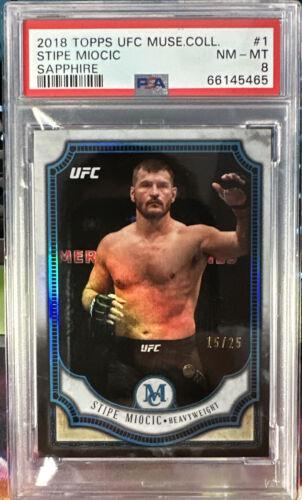Stipe Miocic 2018 Topps UFC Museum Collection Base #1 Sapphire