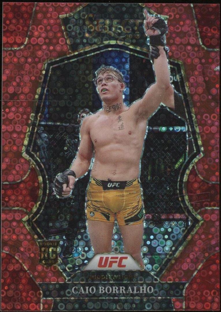 Caio Borralho 2023 Panini Select UFC Premier Level #180 Red Disco