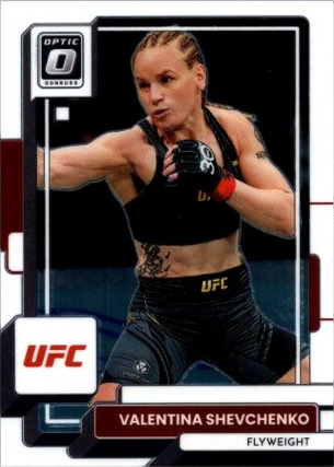 Valentina Shevchenko 2023 Panini Donruss Optic UFC Base #77 Gold Vinyl