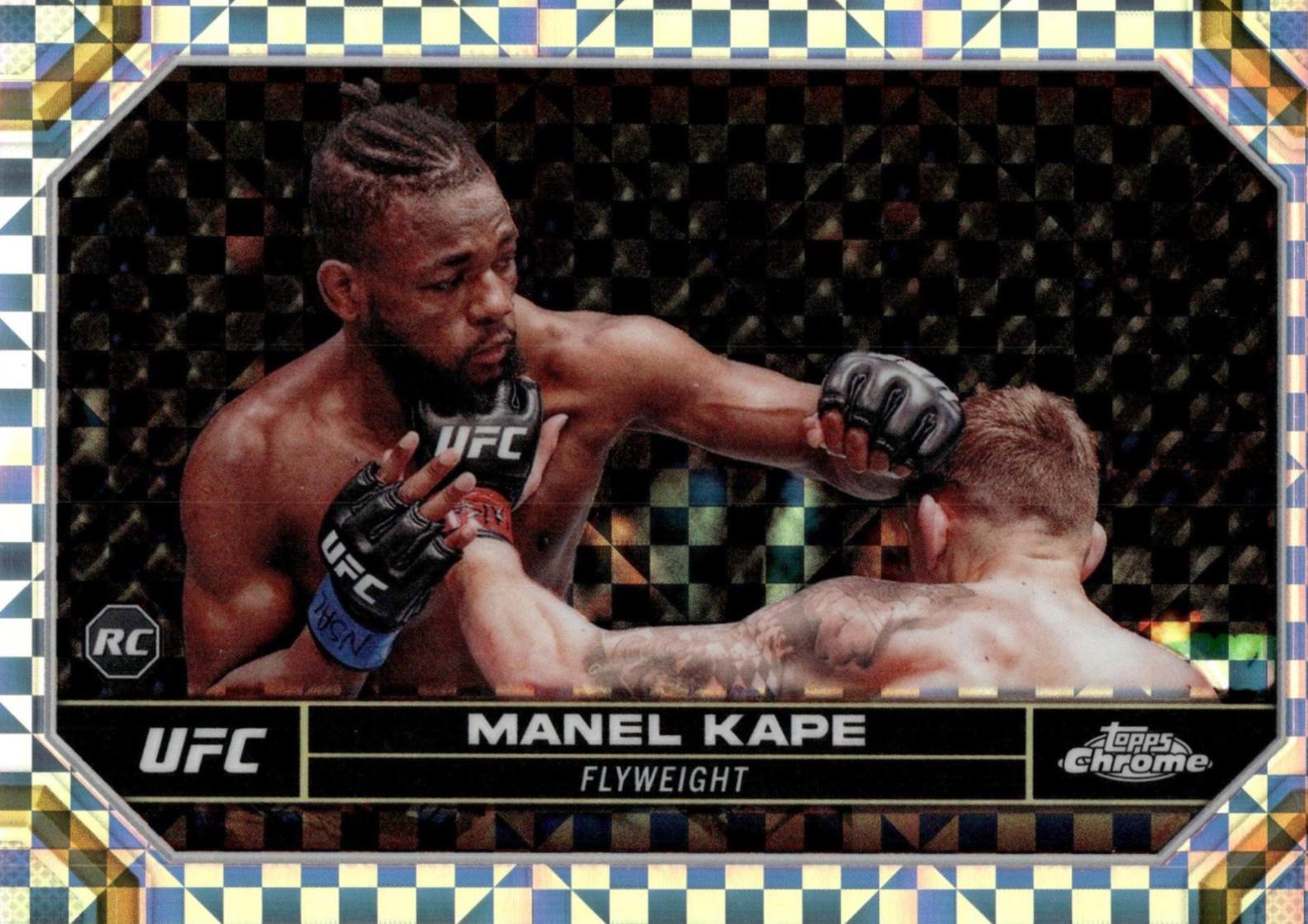 Manel Kape 2024 Topps Chrome UFC Base #119 X-Fractor