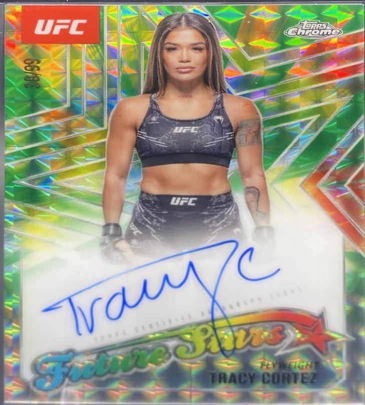 Tracy Cortez 2025 Topps Chrome UFC Future Stars Autographs #FSA-TC Green Refractor