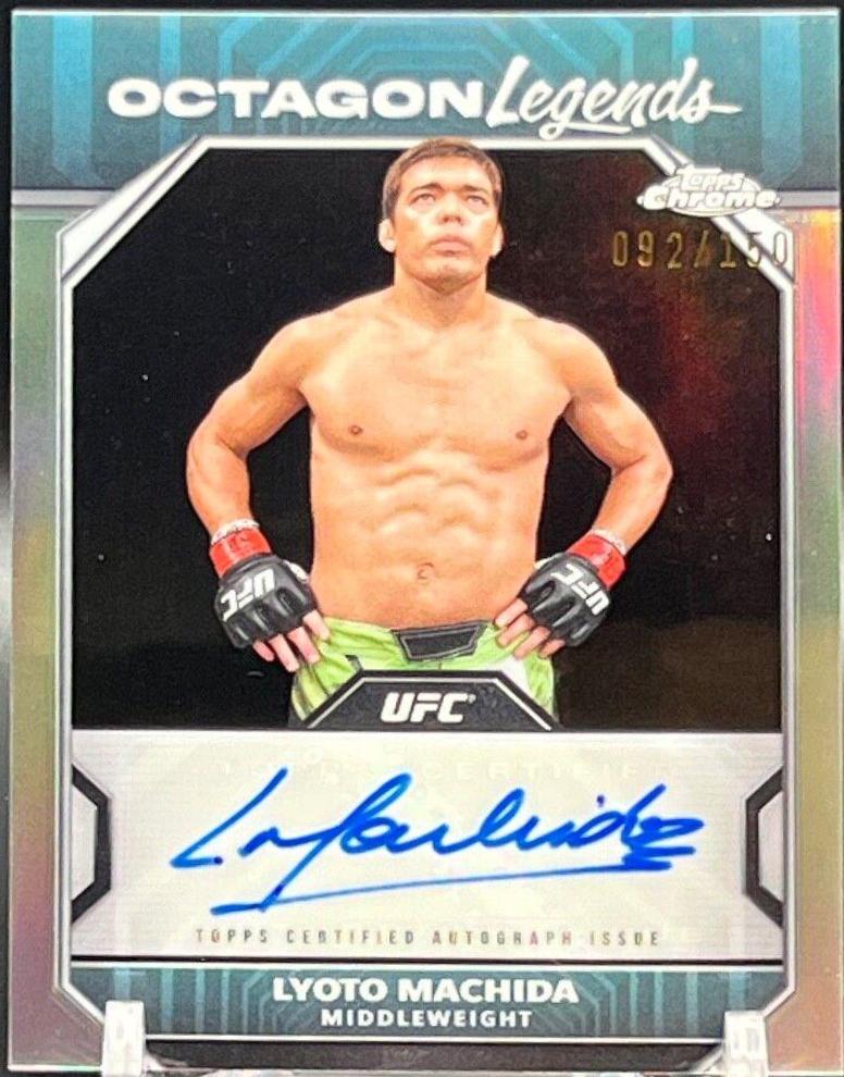 Lyoto Machida 2024 Topps Chrome UFC Octagon Legends Autographs #OLA-LMA Refractor