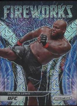 Derrick Lewis 2022 Panini Prizm UFC Fireworks #2 Mojo