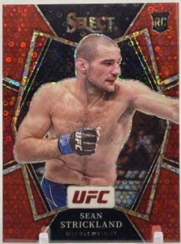 Sean Strickland 2022 Panini Select UFC Premier Level #117 Red Disco