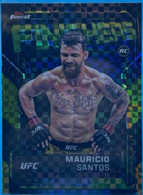 Mauricio Ruffy 2025 Topps Finest UFC Finishers #FN-25 Checkerboard Refractor