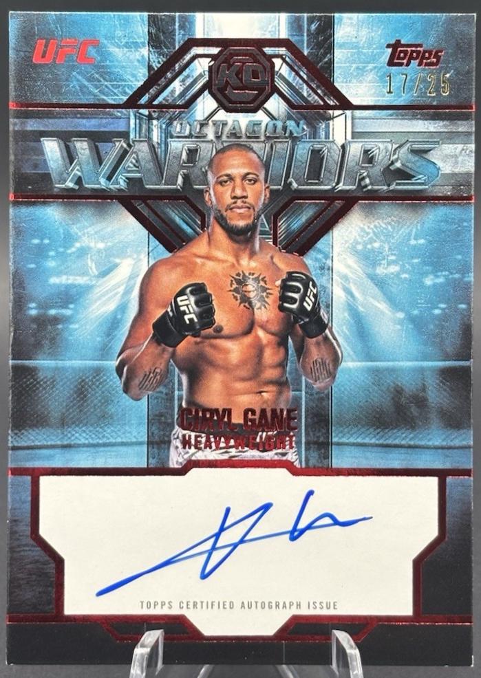 Ciryl Gane 2026 Topps Knockout UFC Octagon Warriors #OWS-CG Red