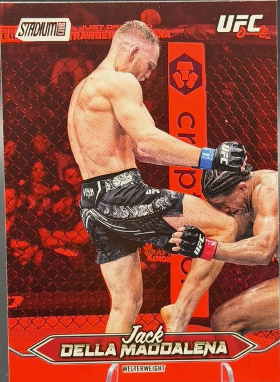 Jack Della Maddalena 2025 Topps Stadium Club UFC Base #57 Red