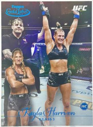 Kayla Harrison 2024 Topps Gold Label UFC Base Class III #83 Blue