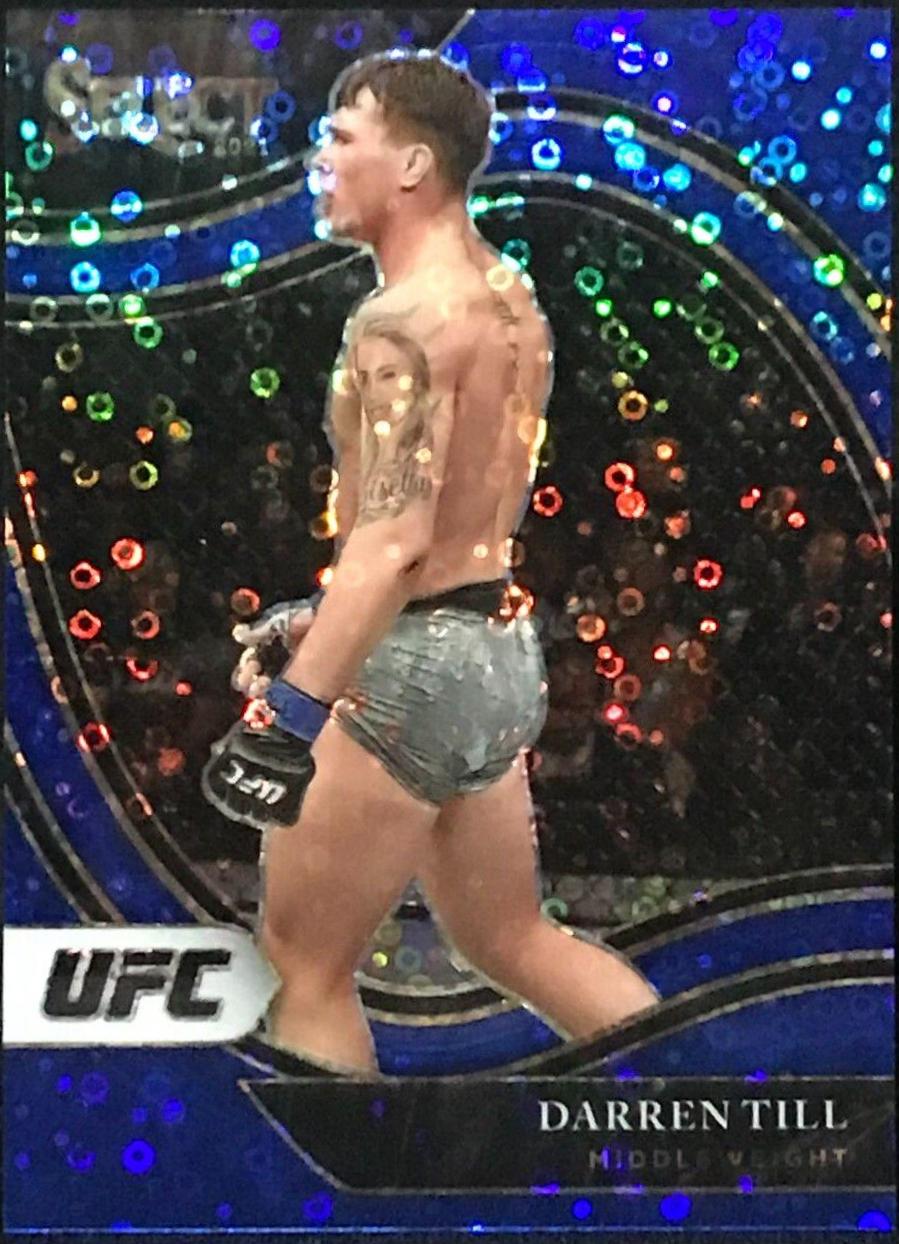 Darren Till 2021 Panini Select UFC Octagonside #274 Blue Disco