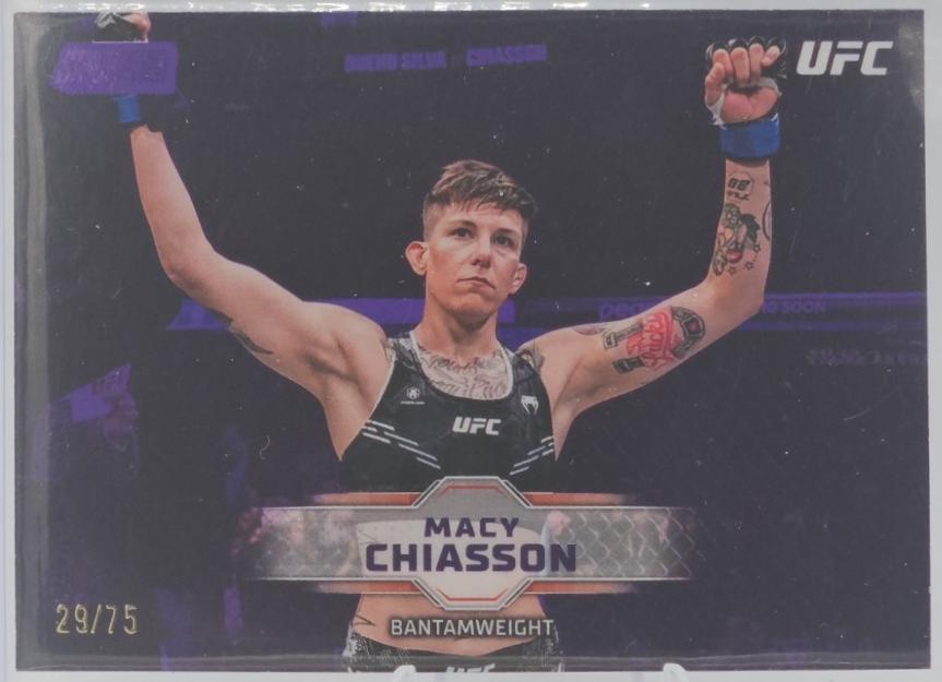 Macy Chiasson 2026 Topps Stadium Club UFC Base #80 Purple