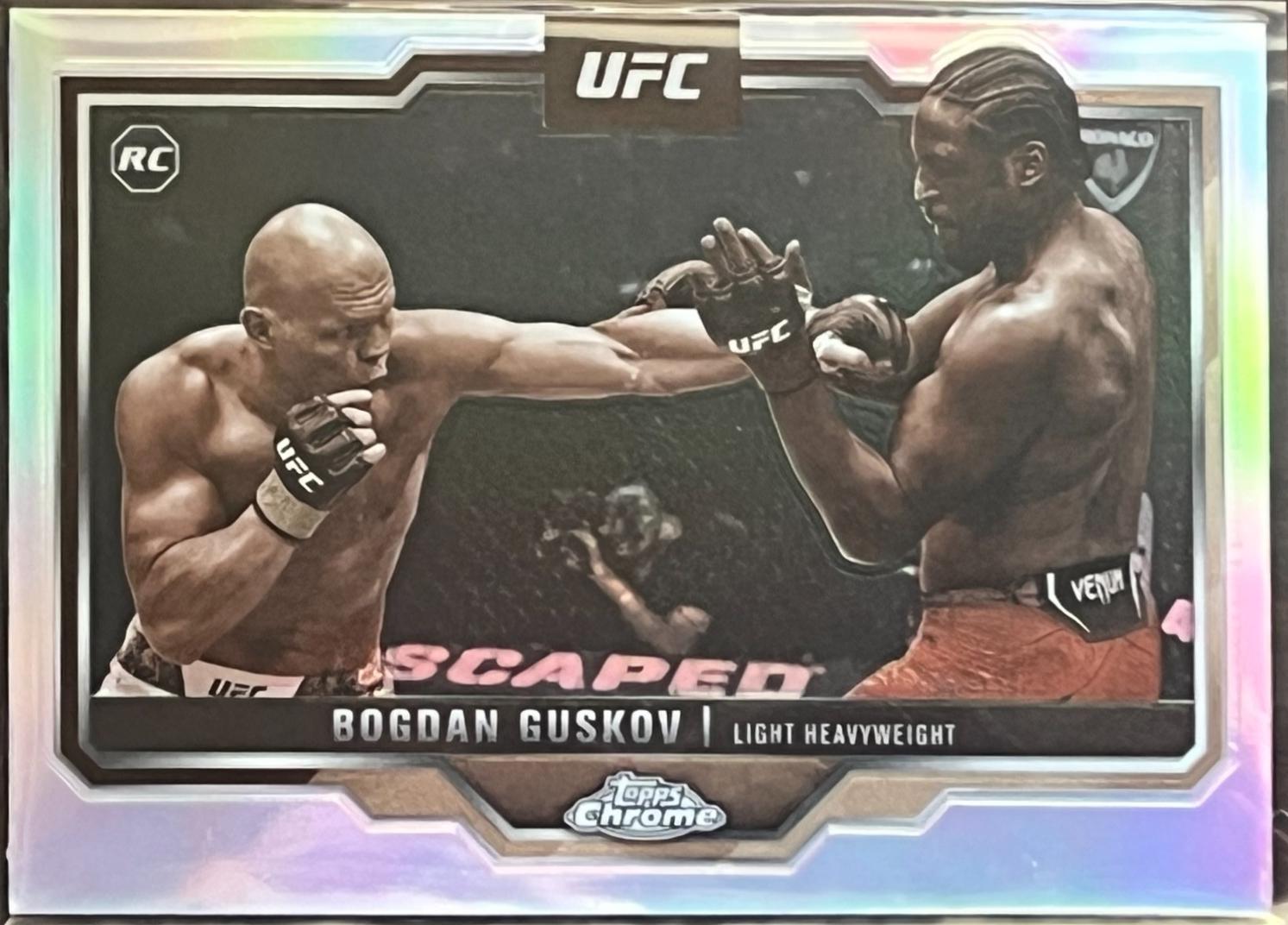 Bogdan Guskov 2025 Topps Chrome UFC Base #115 Sepia Refractor