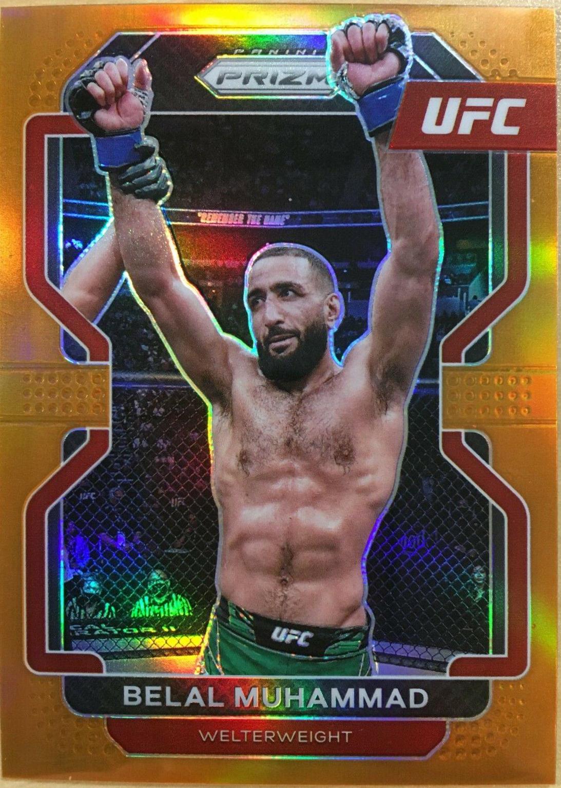 Belal Muhammad 2022 Panini Prizm UFC Base #119 Orange