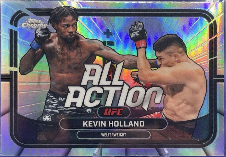 Kevin Holland 2026 Topps Chrome UFC All-Action #AA-33 Refractor
