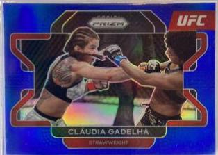 Claudia Gadelha 2022 Panini Prizm UFC Base #19 Blue