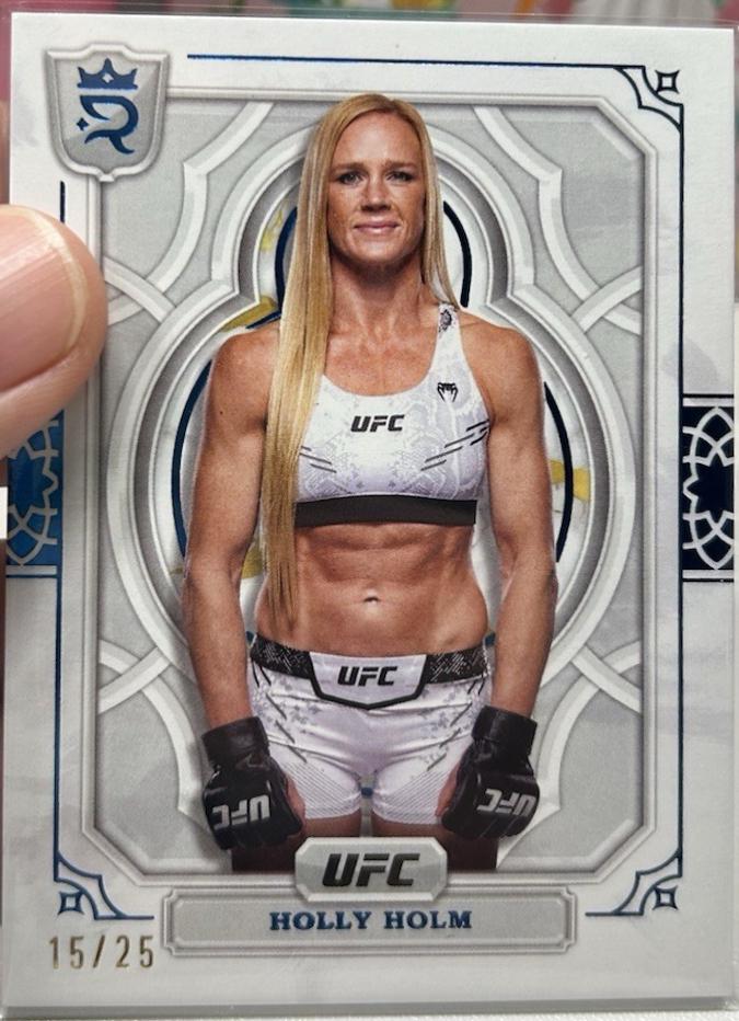 Holly Holm 2024 Topps Royalty UFC Base #61 Blue