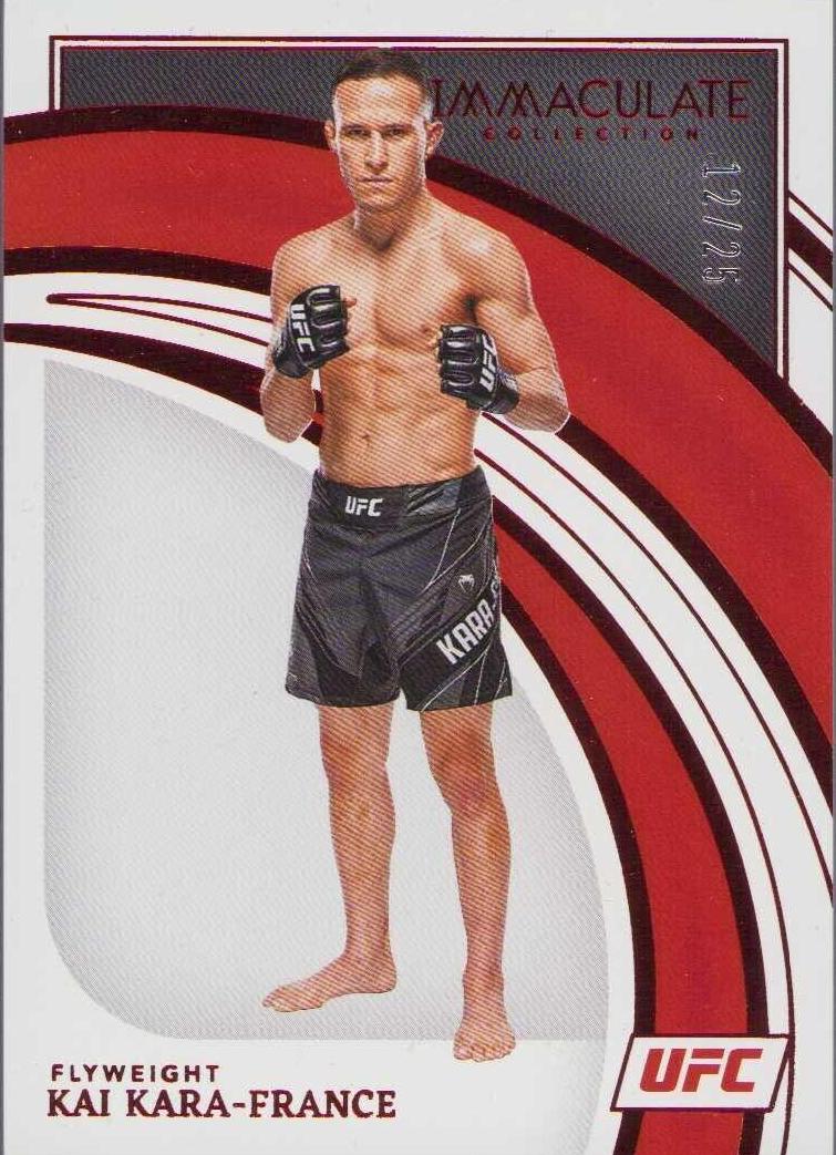 Kai Kara-France 2022 Panini Immaculate UFC Base #24 Red