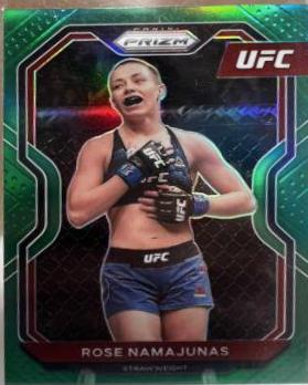 Rose Namajunas 2021 Panini Prizm UFC Base #31 Green