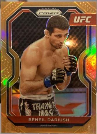Beneil Dariush 2021 Panini Prizm UFC Base #28 Orange