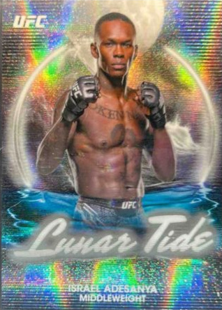 Israel Adesanya 2025 Topps Midnight UFC Lunar Tide #LT-8 Daybreak